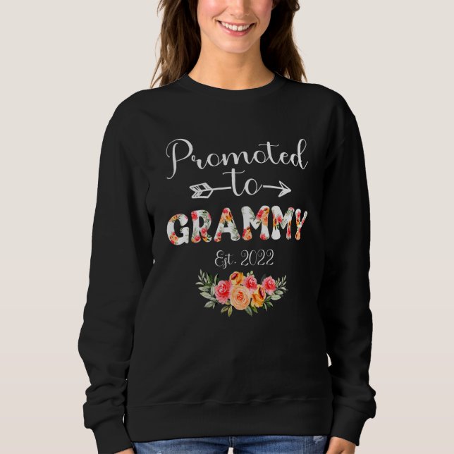 Best Grammy Ever Women Flower Decoration Grandma Sweatshirt (Front)
