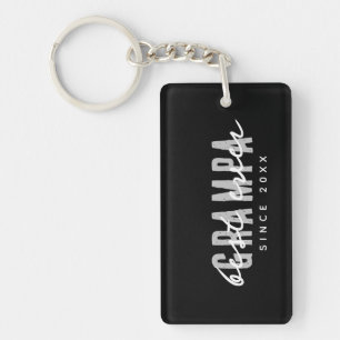 Best Grampa Ever Since 20XX Modern Simple Preppy Keychain