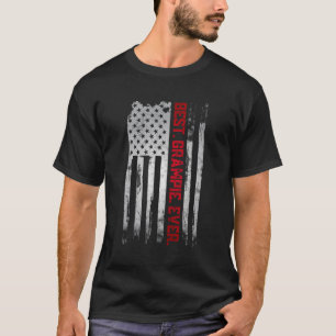 Best Grampie Ever American Usa Flag Fatherâ€™S Day T-Shirt