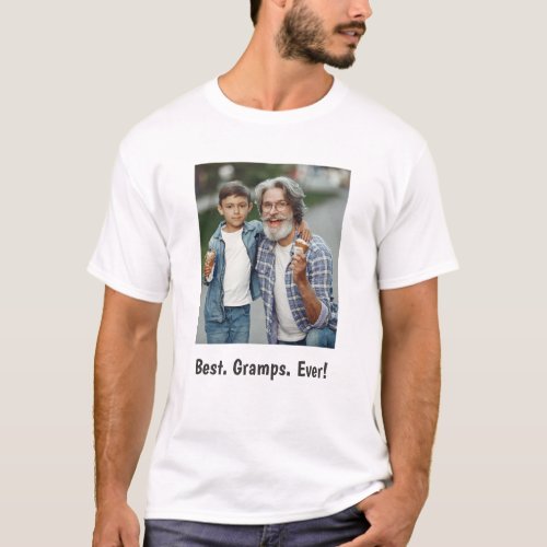 Best Gramps Ever Family Photo  T_Shirt