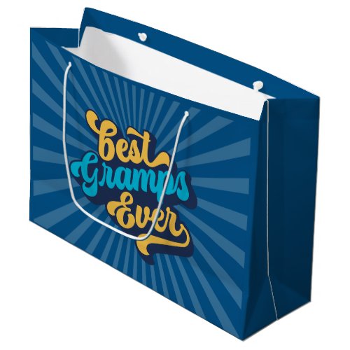 Best Gramps Ever Fathers Day Large Gift Bag