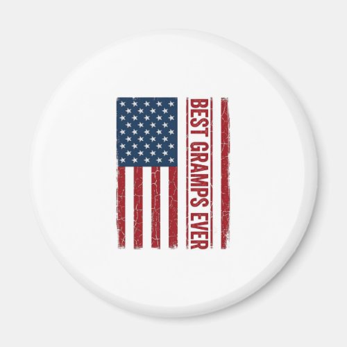 Best Gramps Ever Patriotic Flag Vector Design_1 Magnet