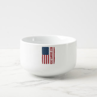 Best Gramps Ever Patriotic Flag Vector Design_1 Soup Mug