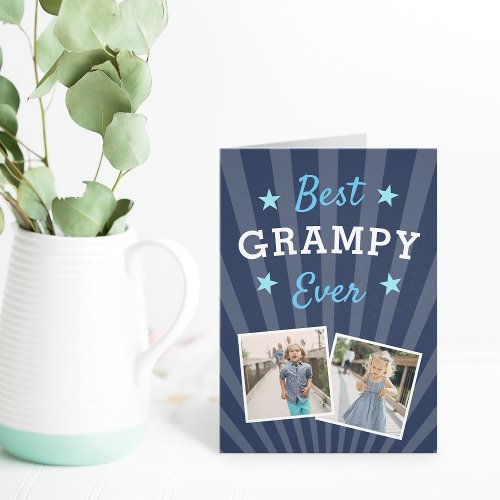 Best Grampy Ever  Fathers Day Photo Card
