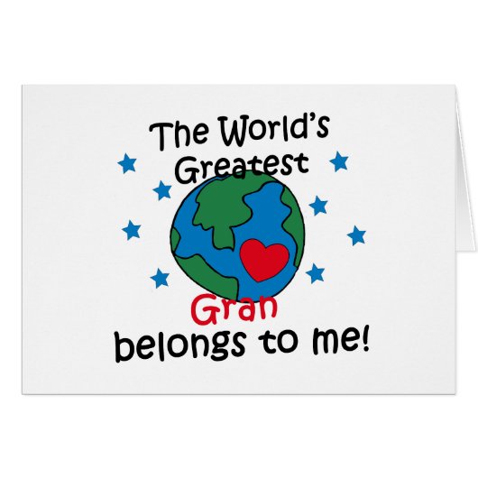 Best Gran Belongs to me Cards (Front Horizontal)