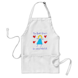 Best Gran In The World Adult Apron