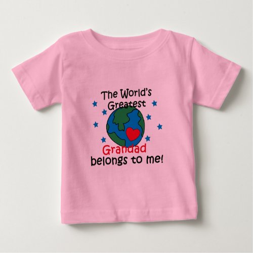 Best Grandad Belongs to me Baby T_Shirt