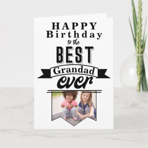 Best Grandad Ever Birthday Photo Template