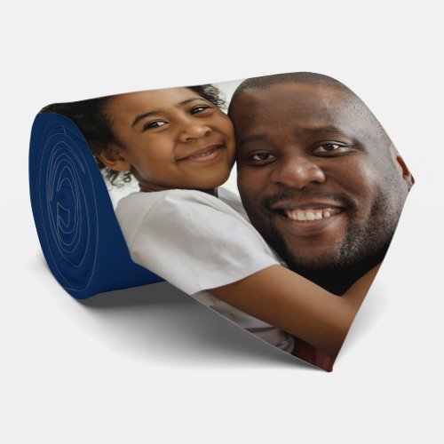 Best GranDad Ever Fathers Day Photo Blue  Neck Tie