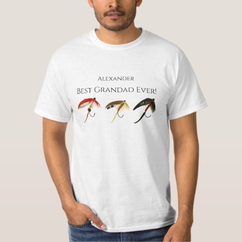 Best Grandad Ever Fly Fish Fishermen Flyfishing  T_Shirt