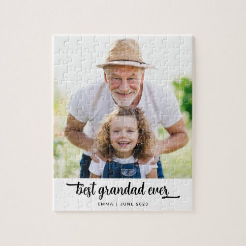 Best Grandad Ever Photo Jigsaw Puzzle