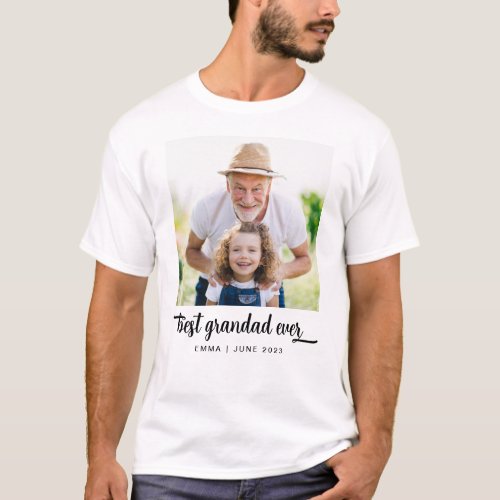 Best Grandad Ever Photo T_Shirt