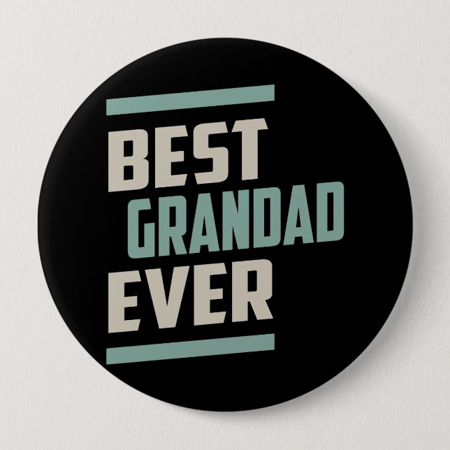 Best Grandad Ever Pinback Button (Front)