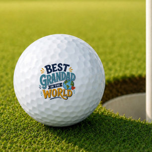Best Grandad in the World Golf Ball