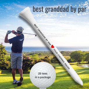 BEST GRANDDAD BY PAR CHEERING SQUAD GOLF TEES