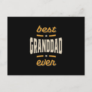Best Granddad Ever Gift Father's Day Postcard