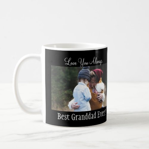 Best Granddad Ever Photo Collage White  Coffee Mug