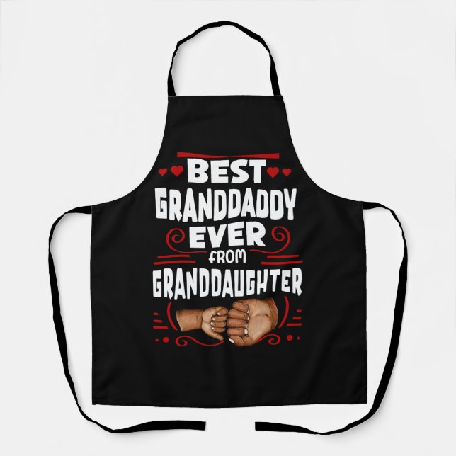 Best Granddaddy Granddaughter, Fist Bump Grillingl Apron (Front)