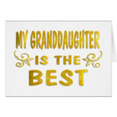 Best Granddaughter (Front Horizontal)