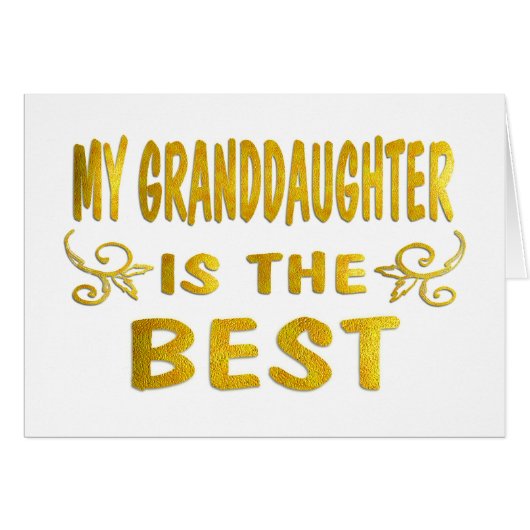 Best Granddaughter Cards (Front Horizontal)