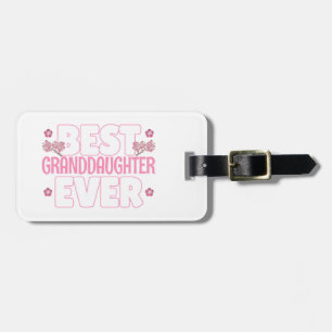 Best Granddaughter Ever - Cherry Blossoms Luggage Tag