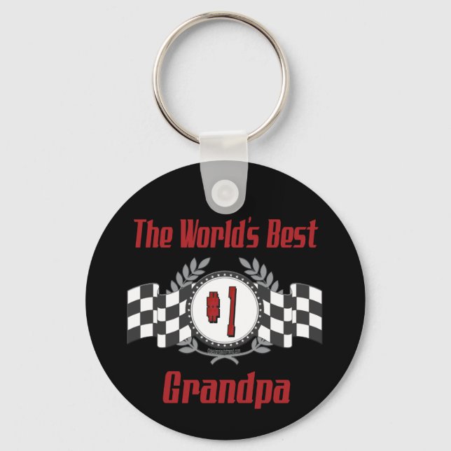 Best Grandfather Ever Keychain (Front)