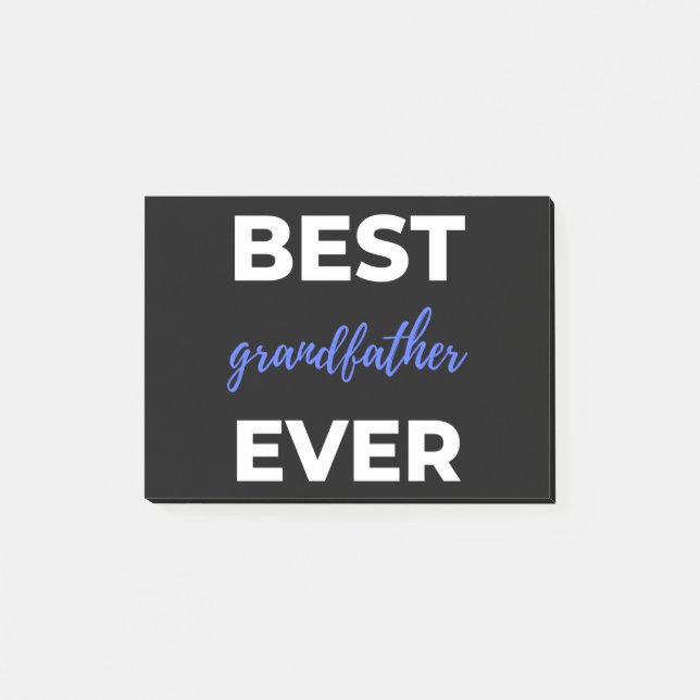 Best Grandfather Ever Post-it Notes (Front)