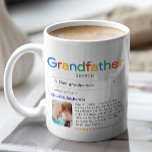 Best Grandfather Ever Search Result With Photo Coffee Mug<br><div class="desc">This heartwarming custom gift mug is the perfect way to celebrate your grandfather, making it an ideal and thoughtful gift for birthdays, Father's Day, Christmas, or any special occasion. The unique design mimics a popular internet search engine's results page, with a customizable search bar where you can input a term...</div>