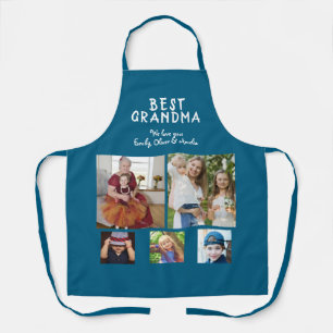 Best Grandma 5 Photo Collage Keepsake Apron