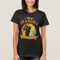 Best Grandma By Par Golf Lover Funny Golfer Grandm T-Shirt