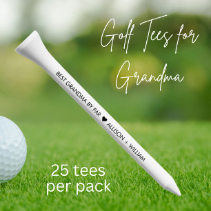 Best Grandma By Par Golf Tees