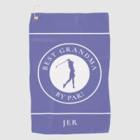Best Grandma By Par Golfer Monogrammed Periwinkle 