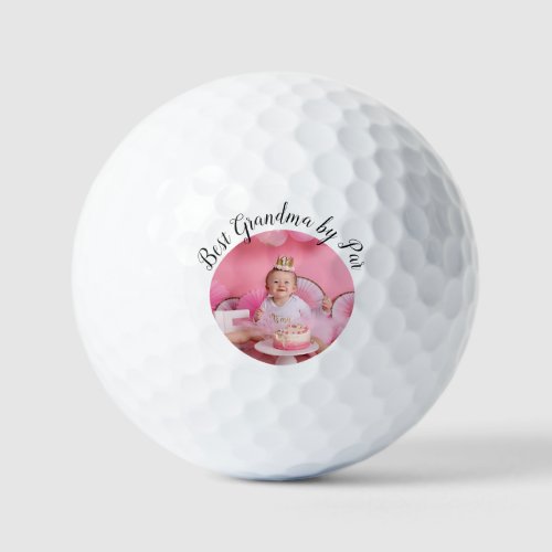 Best Grandma by Par Photo Custom Value Golf Ball