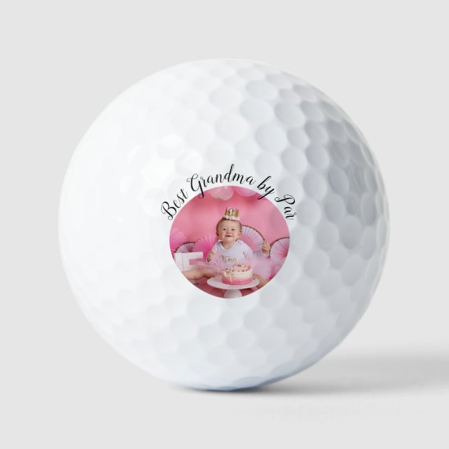 Best Grandma by Par Photo Custom Value Golf Ball (Front)