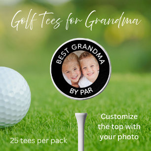 Best Grandma By Par Photo Golf Tees