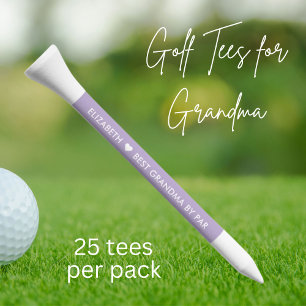 Best Grandma By Par Purple Golf Tees