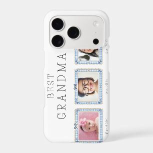 Best Grandma Est Custom Date 3 Photo Cute Preppy iPhone 17 Pro Case