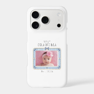 Best Grandma Est Custom Date Photo Cute Preppy iPhone 17 Pro Case