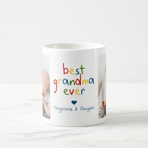 Best Grandma Ever 2_Photo Childs Handwritten Coffee Mug