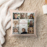Best Grandma Ever 8 Photo Collage Throw Pillow