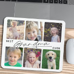 Best Grandma Ever Calligraphy 6 Photo Collage  Mouse Pad at Zazzle