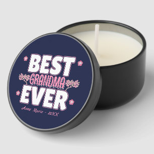 Best Grandma Ever - Cherry Blossoms Mini Candle Favors