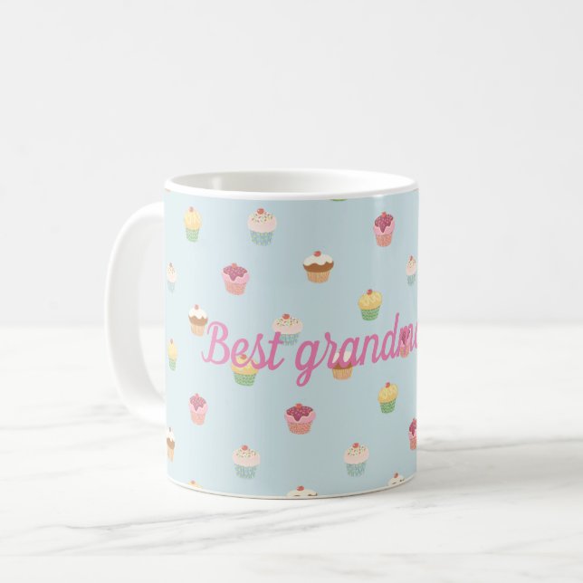 Best grandma ever coffee mug (Front Left)