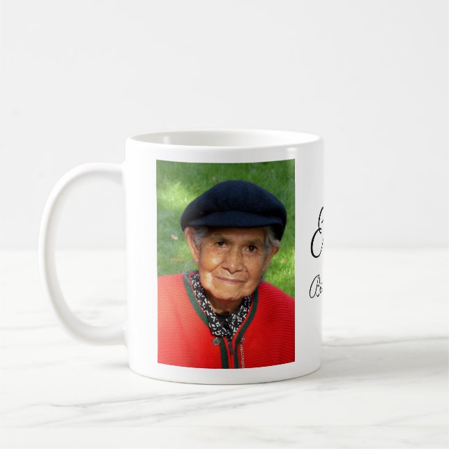 Best Grandma Ever Custom Photo and Name Coffee Mug (Left)