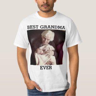 Best Grandma Ever Custom Photo Create Your Own T-Shirt