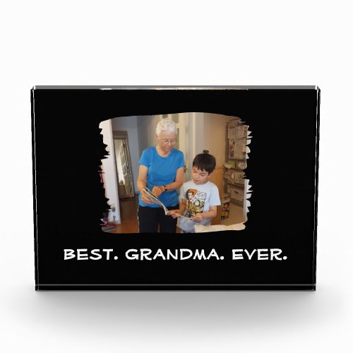 Best Grandma Ever Custom Photo Nana Grandparent Acrylic Award