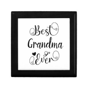 Best Grandma Ever Cute Modern Typography Script  Gift Box
