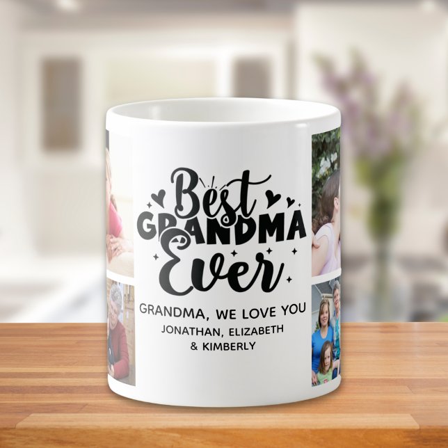 Best Grandma Ever - Cute Photo Collage for Grandma Coffee Mug (Creator Uploaded)