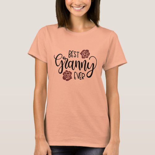 Best Grandma Ever Design T_Shirt