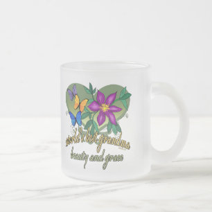Best Grandma Ever Frosted Glass Coffee Mug
